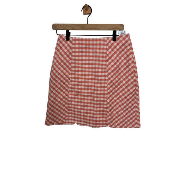 Brooks Brothers Gingham Skirt Sz 2 Preppy Minimalist Quiet Luxury Legally Blonde - Picture 1 of 5